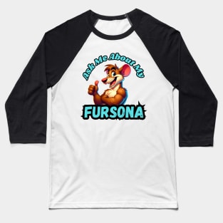 Ask Me About My Rat Fursona Furry Art Baseball T-Shirt